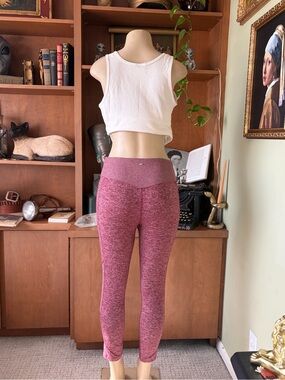 PINK Victoria's Secret Marled Rose High-Wasted Leggings w/Pockets Size M Workout